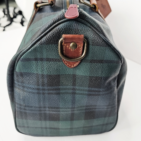 Polo Ralph Lauren Vintage Boston Top Handle Blackwatch Unisex Bag+ Strap - Picture 8 of 16